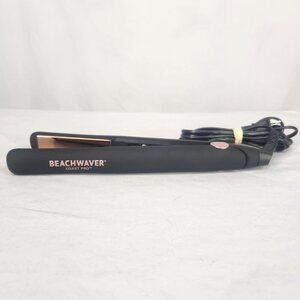 Beachwaver Coast Pro Styling Flat Iron Black BWFLTBLACK Works Hairstyling EUC